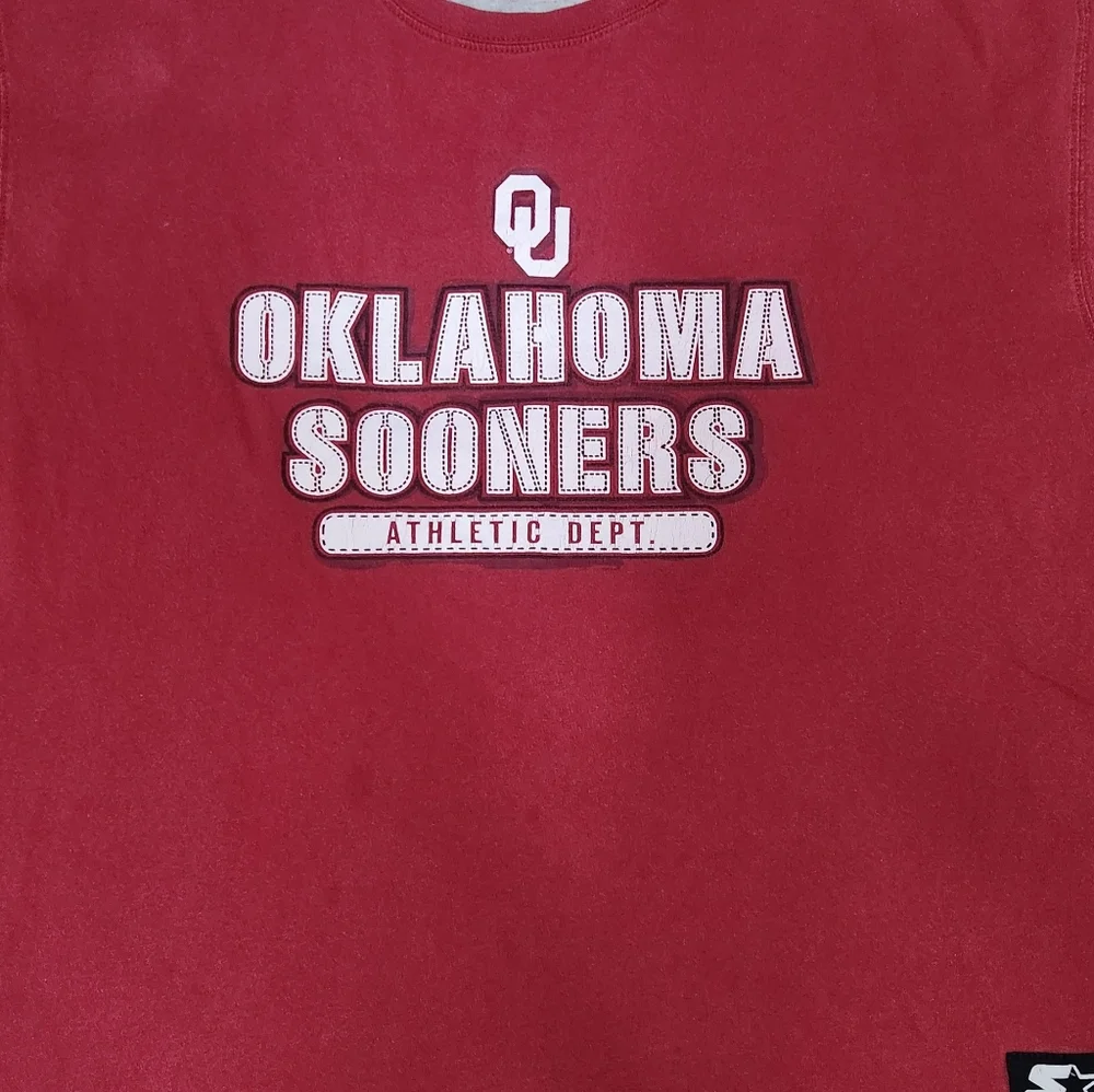 Vintage Oklahoma Sooners Starter Long Sleeve T-Shirt  Men Size XL